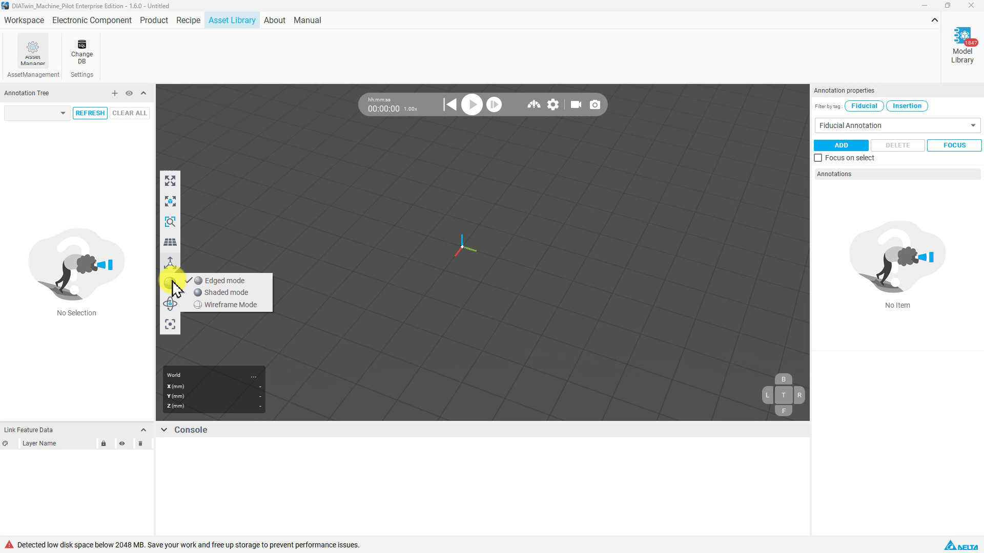 Rendering mode 選單，MachinePilot 錄影畫面。