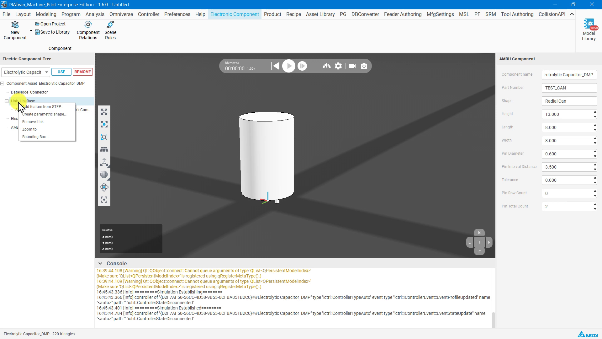 LinkBase 的 Bounding Box 選單