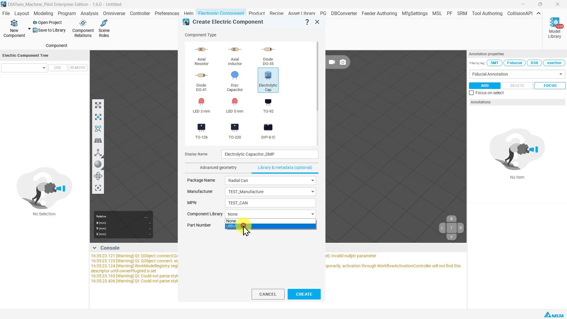Component Library 下拉選單選擇 UIBU