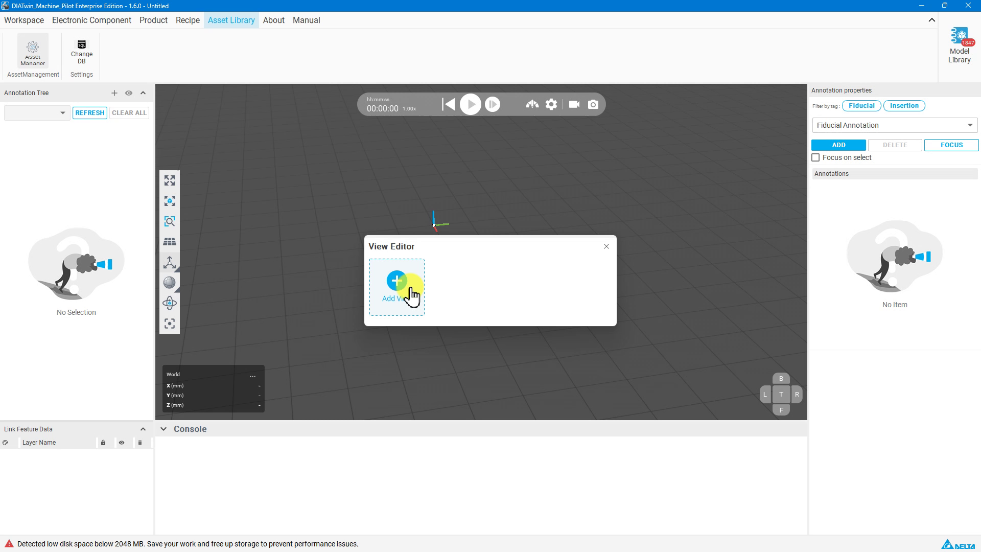 View Editor 視角入口，MachinePilot 錄影畫面。