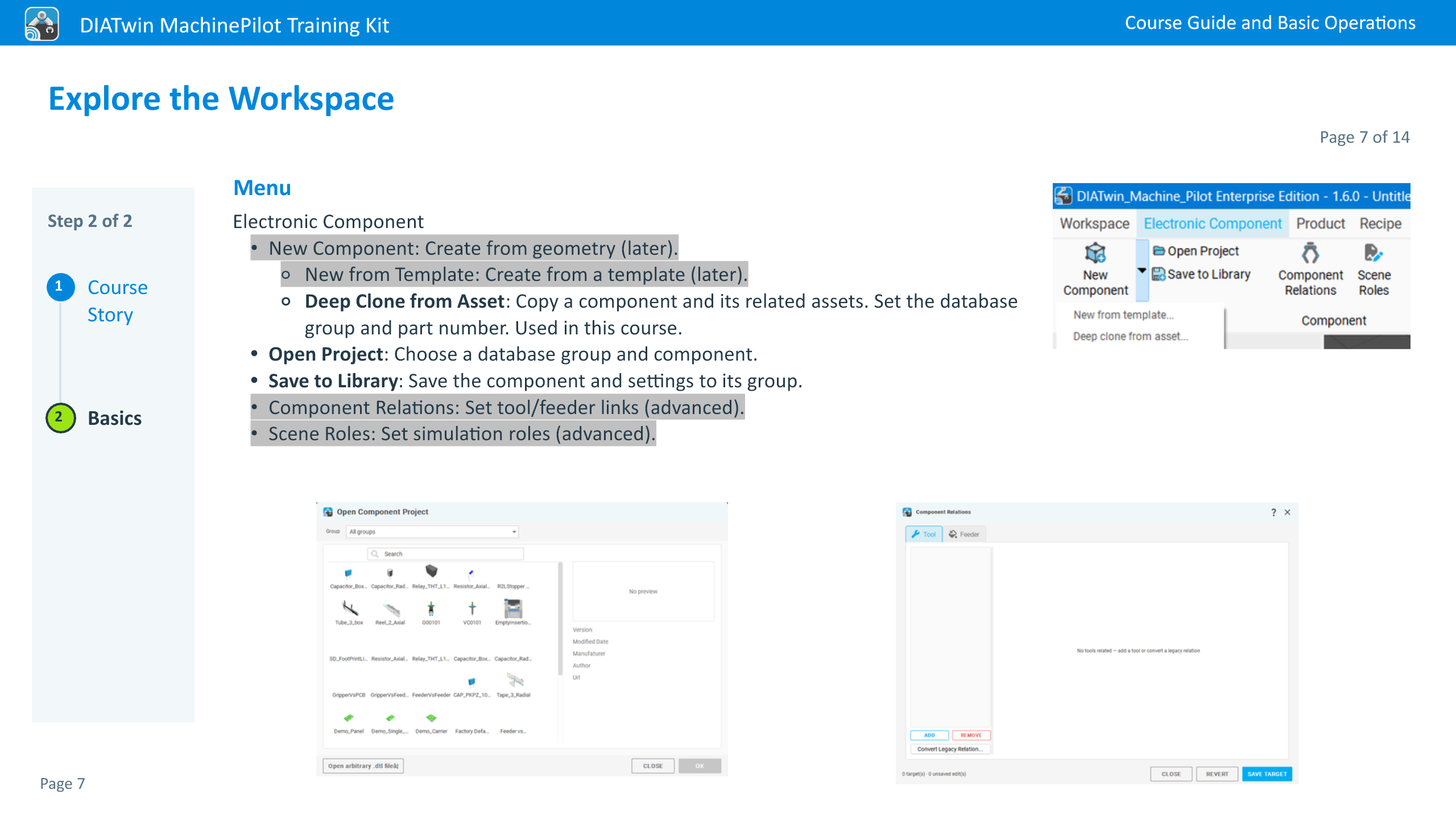 Explore the Workspace · Page 7 of 14