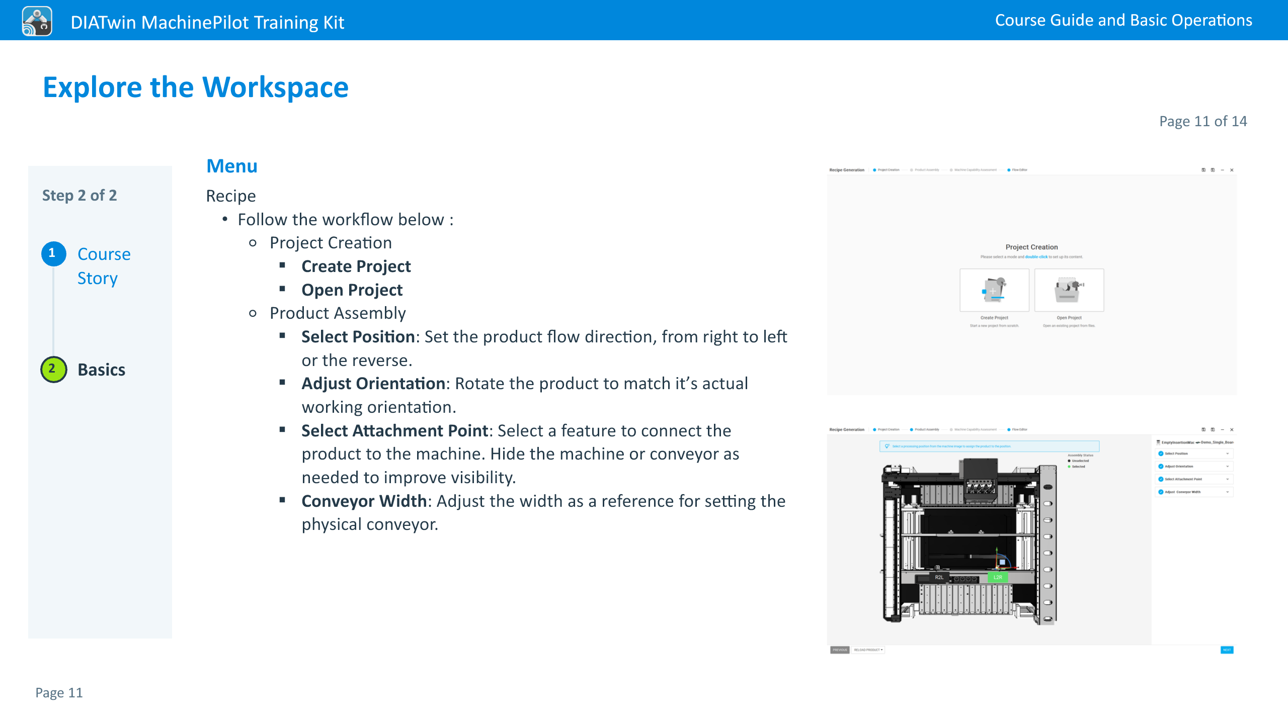 Explore the Workspace · Page 11 of 14
