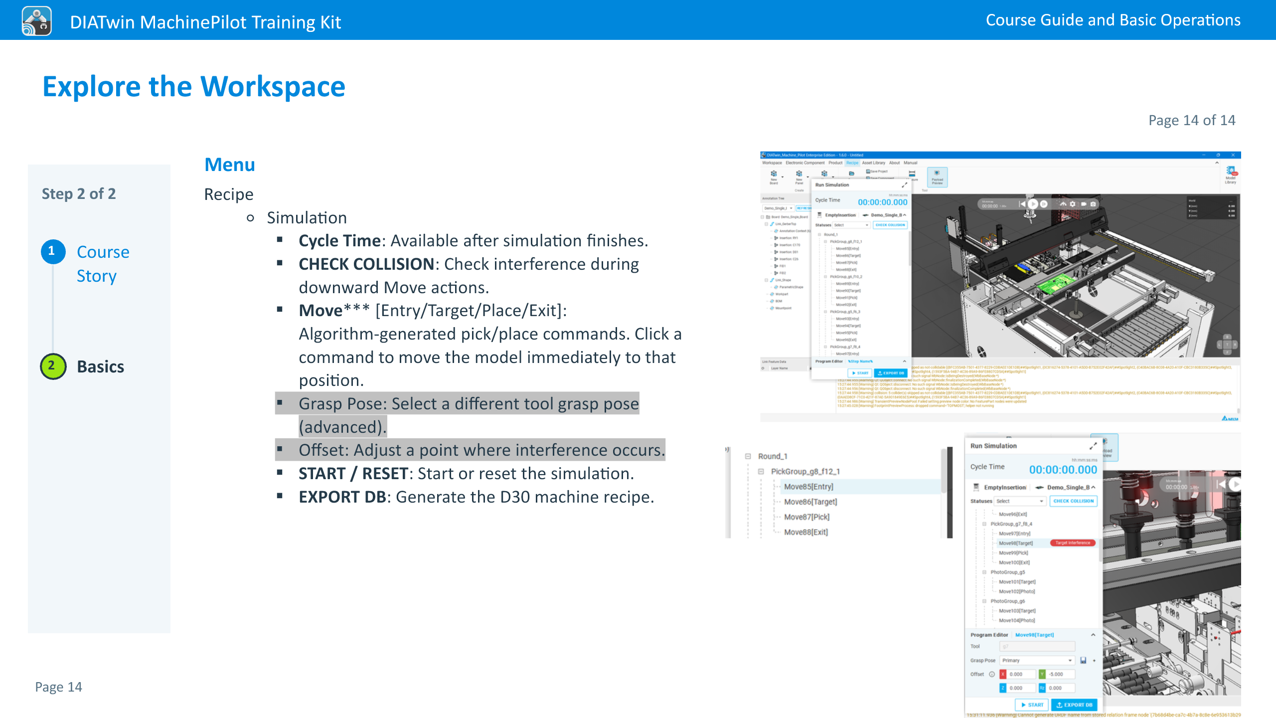 Explore the Workspace · Page 14 of 14