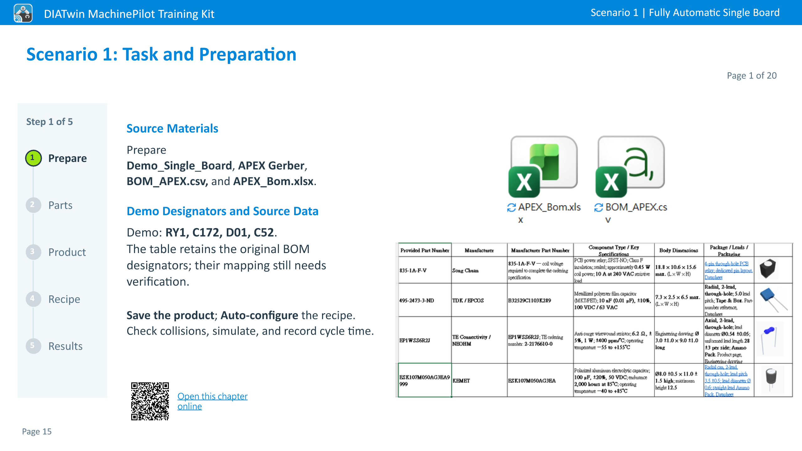 Scenario 1: Task and Preparation · Page 1 of 20