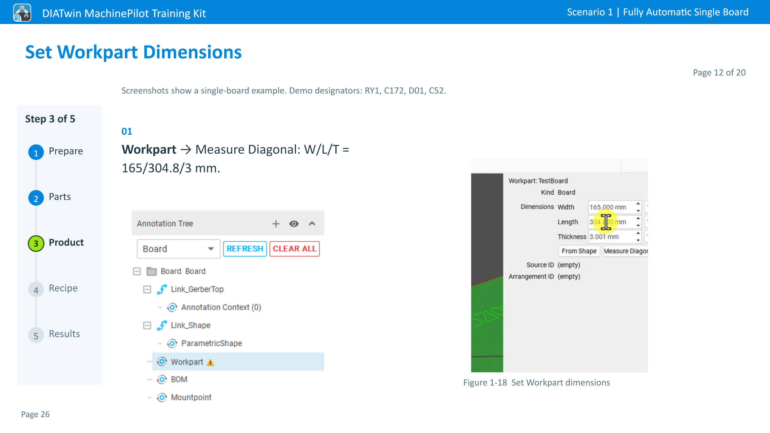 Set Workpart Dimensions · Page 12 of 20