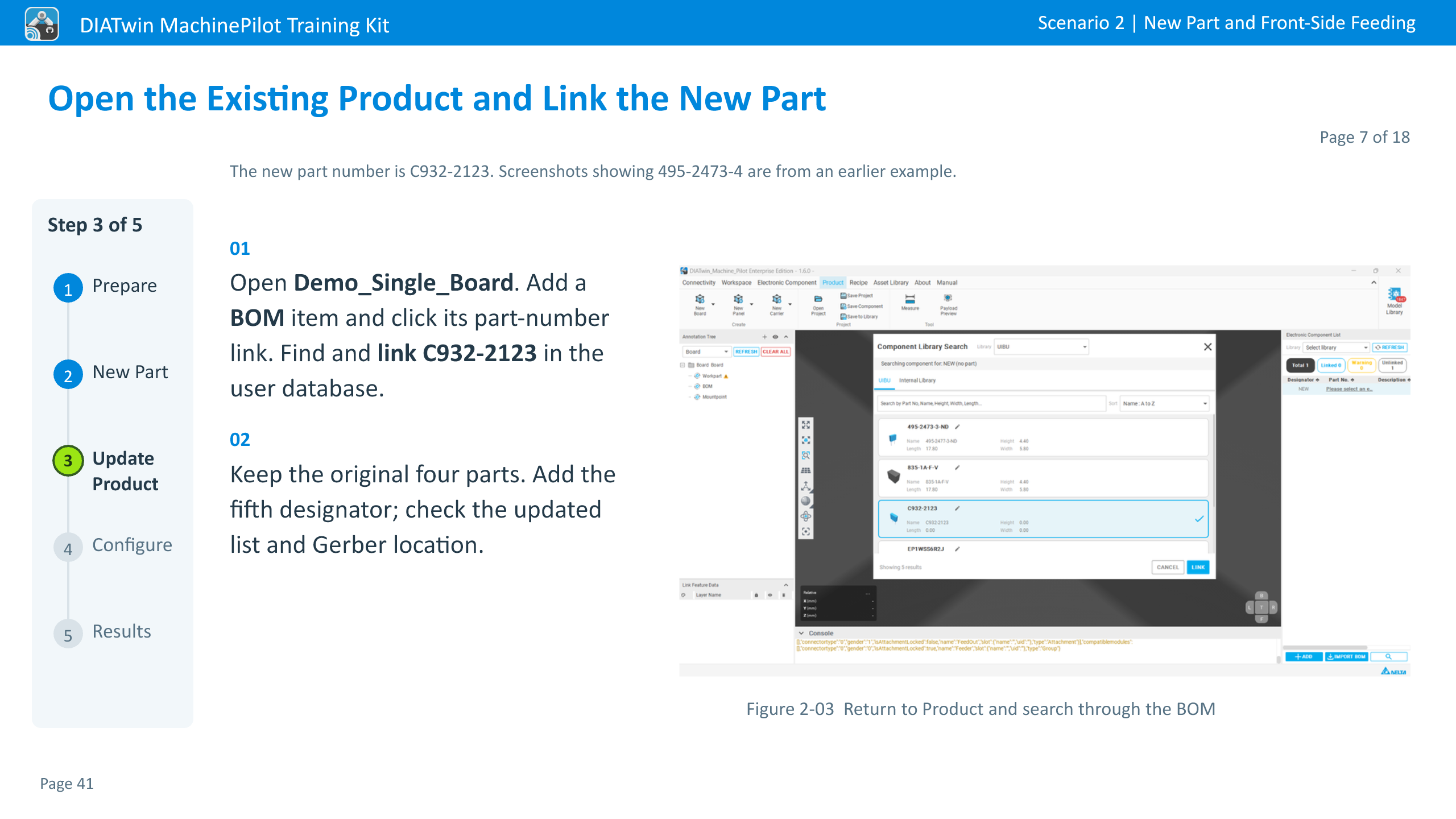 Open the Existing Product and Link the New Part · Page 7 of 18