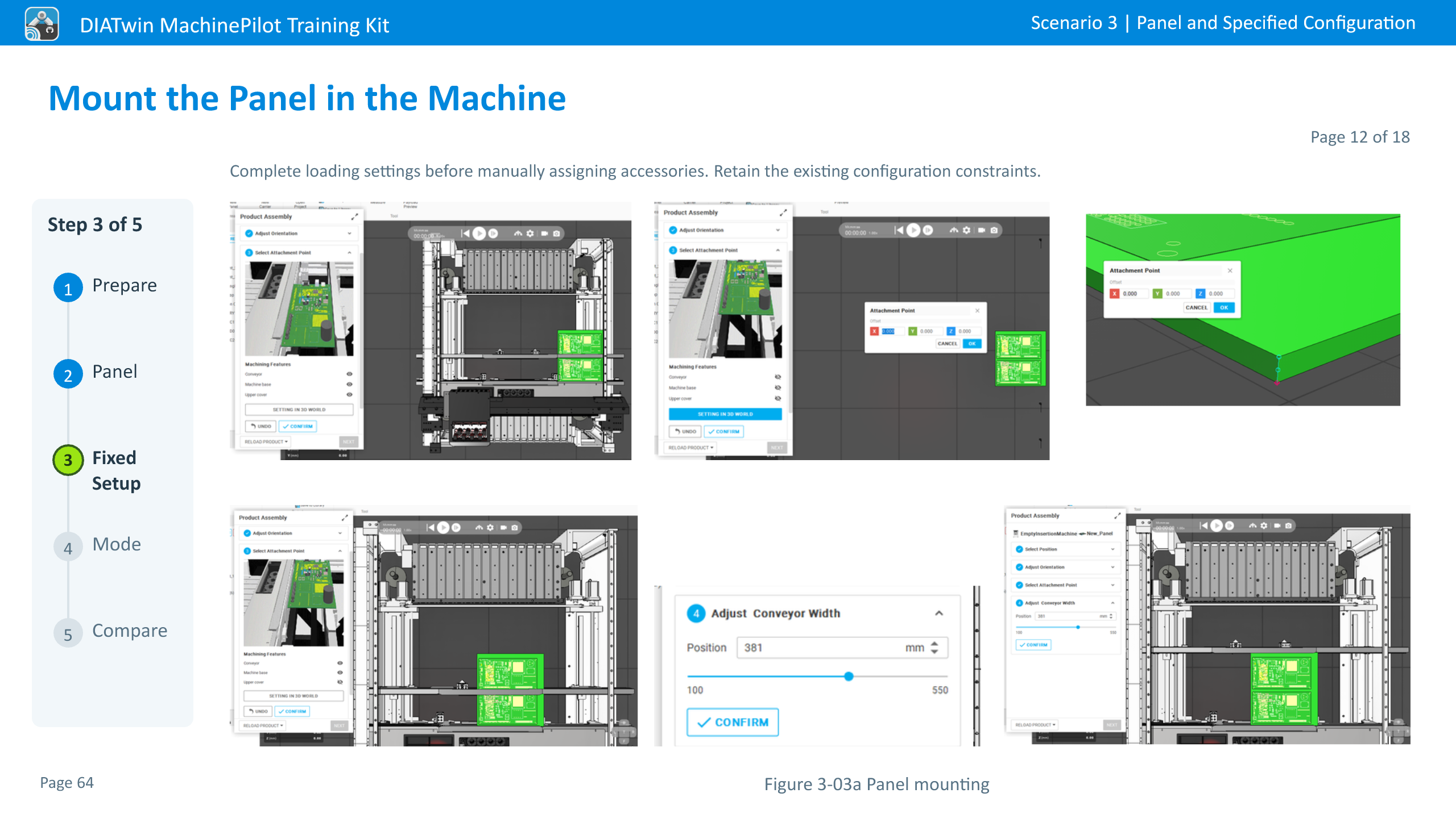 Mount the Panel in the Machine · Page 12 of 18