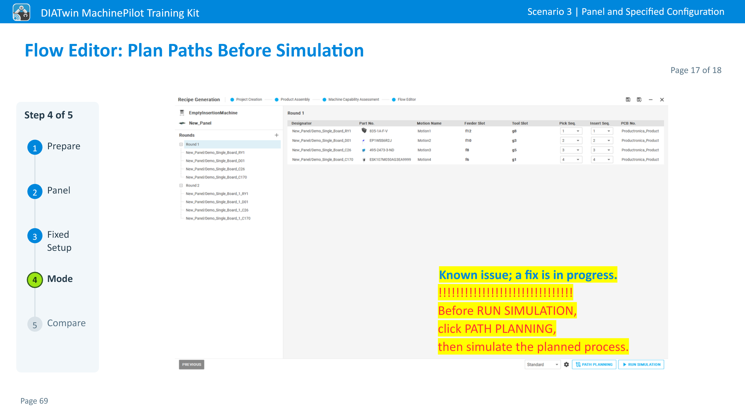 Flow Editor: Plan Paths Before Simulation · Page 17 of 18