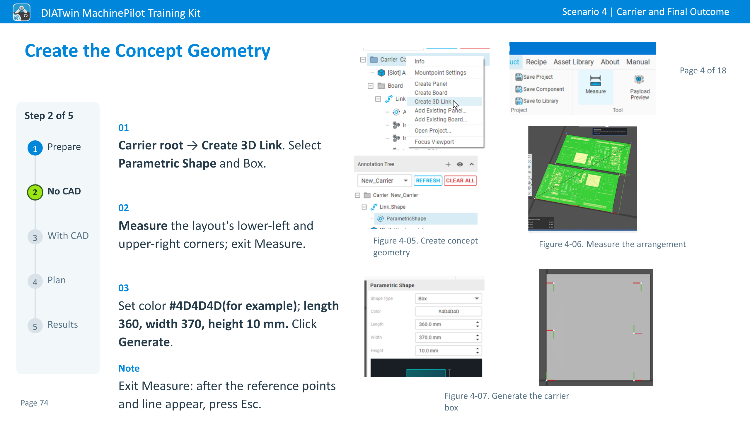 Create the Concept Geometry · Page 4 of 18