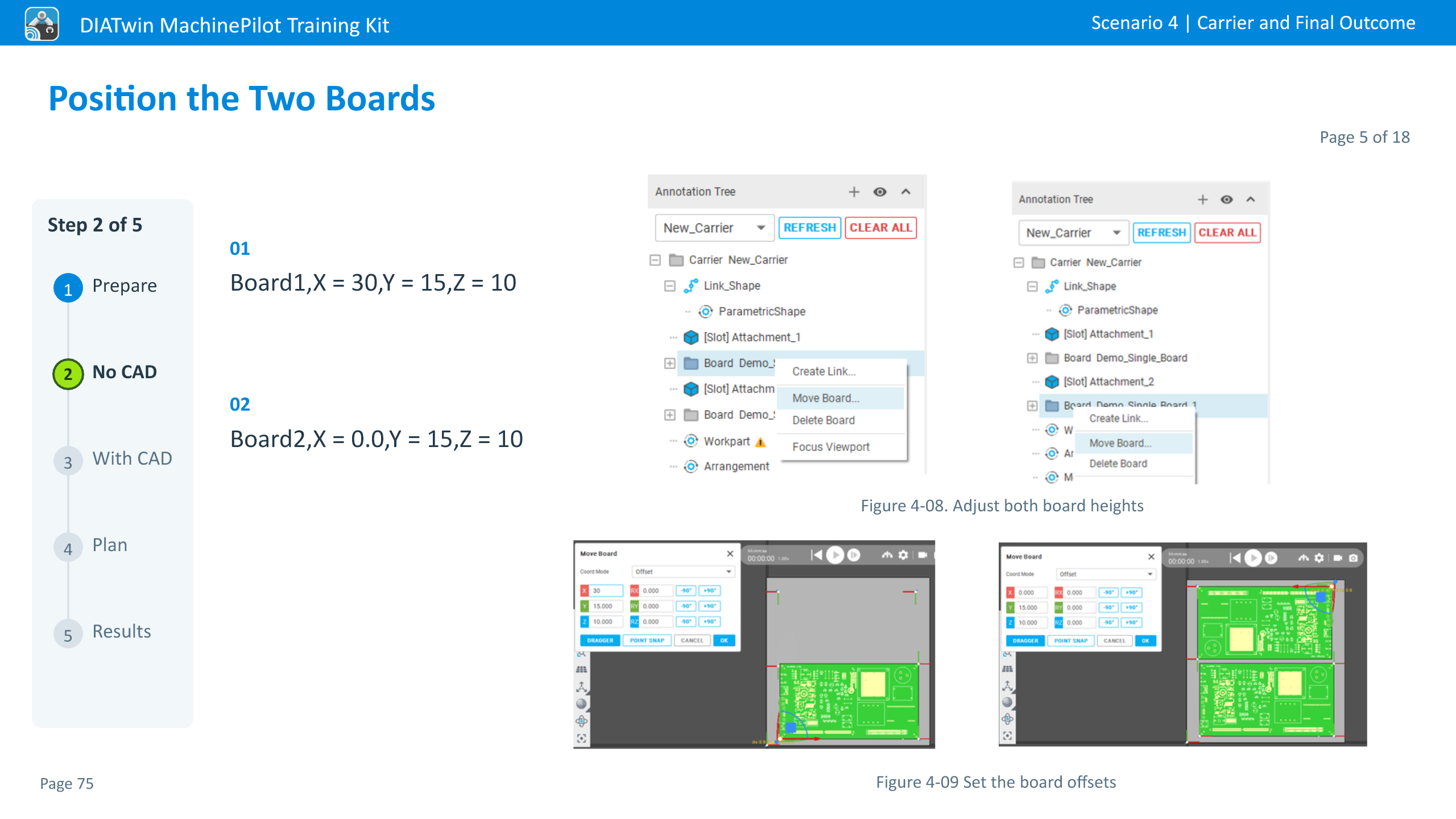 Position the Two Boards · Page 5 of 18