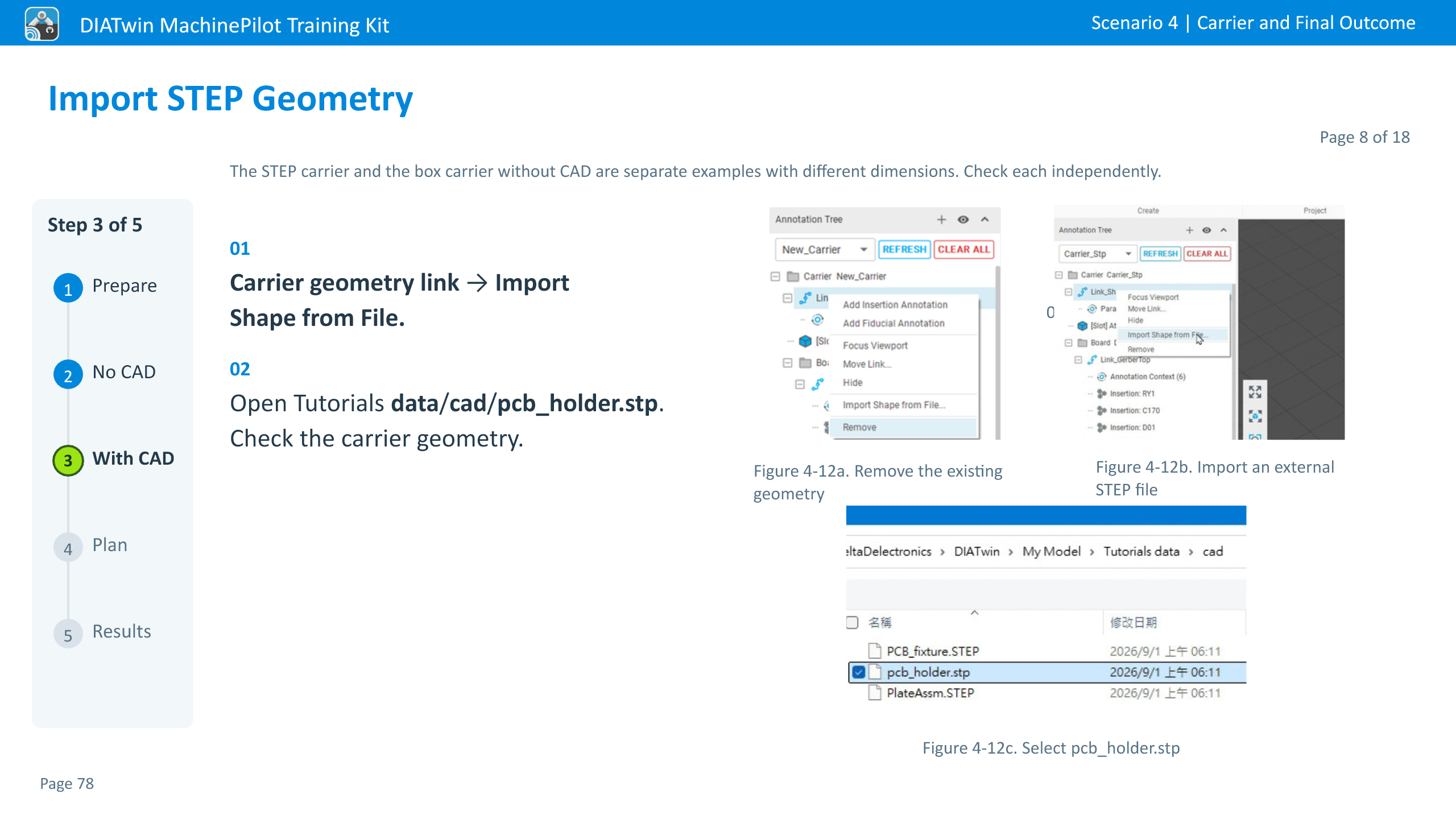 Import STEP Geometry · Page 8 of 18