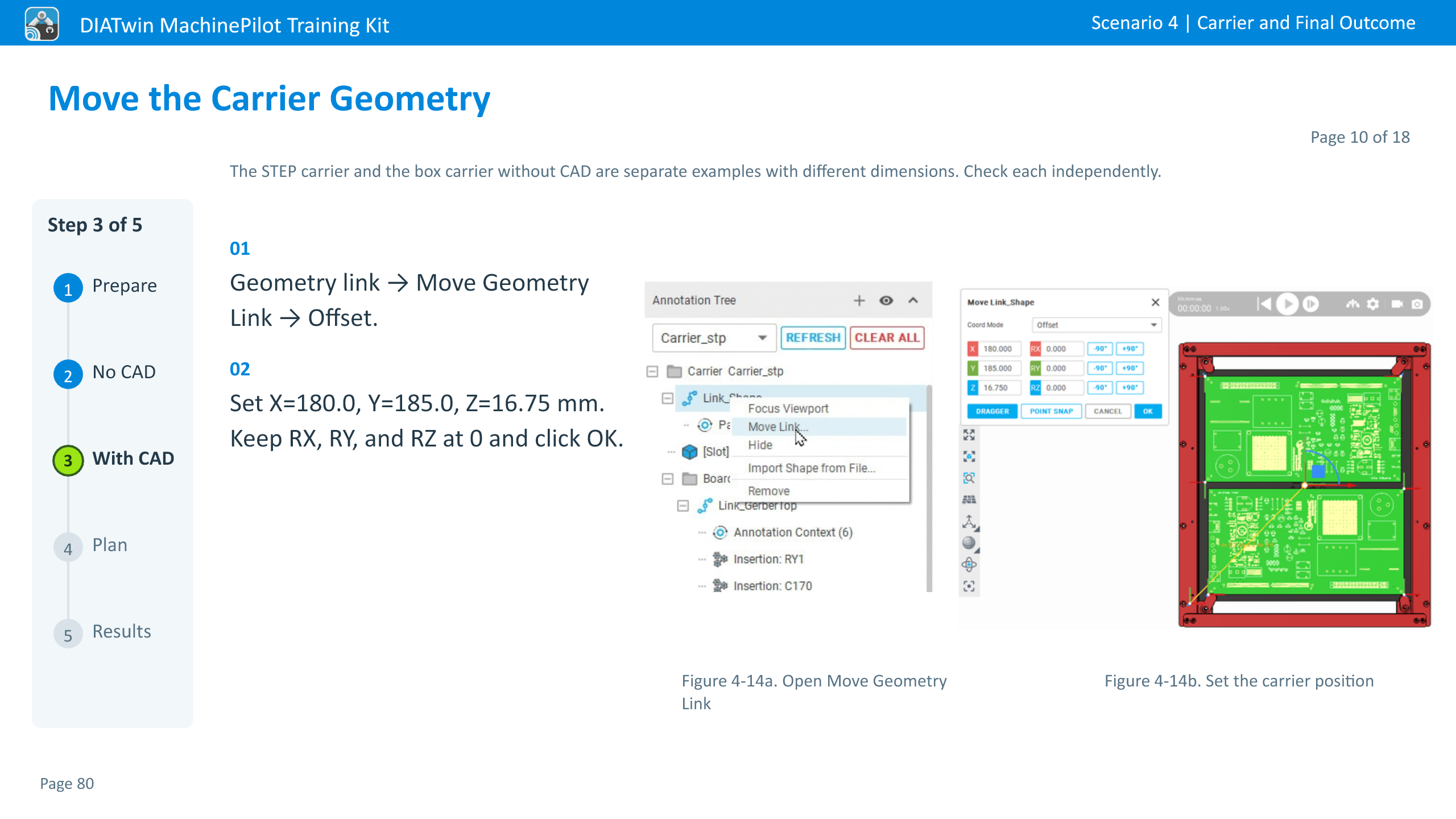 Move the Carrier Geometry · Page 10 of 18